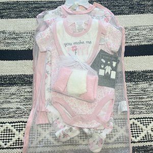 Laura Ashley 8-Piece Girl Outfit, 0 - 3M